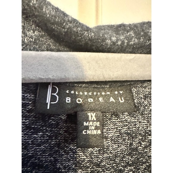Collection‎ by Bobeau gray cowl off the shoulder sweater 1X - Picture 4 of 5